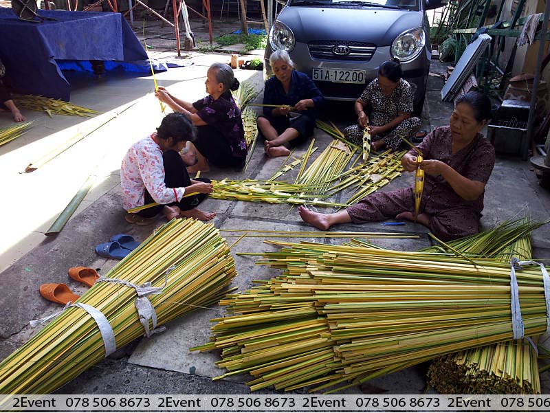 Nghệ nhân xếp là dừa