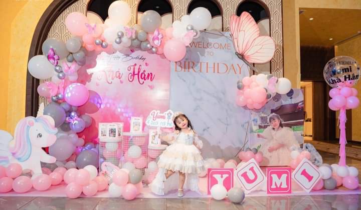 trang trí sinh nhật cho bé gái tại quận 07, tphcm